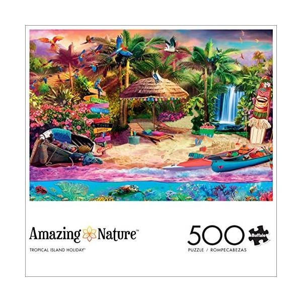 Buffalo Games - Vacances de lîle tropicale - Puzzle de 500 pièces