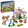 LEGO 41746 Friends Le Dressage Équestre, Jouet de Chevaux et Poney avec Mini-Poupées Aliya et Mia, Cadeau de Soin des Animaux