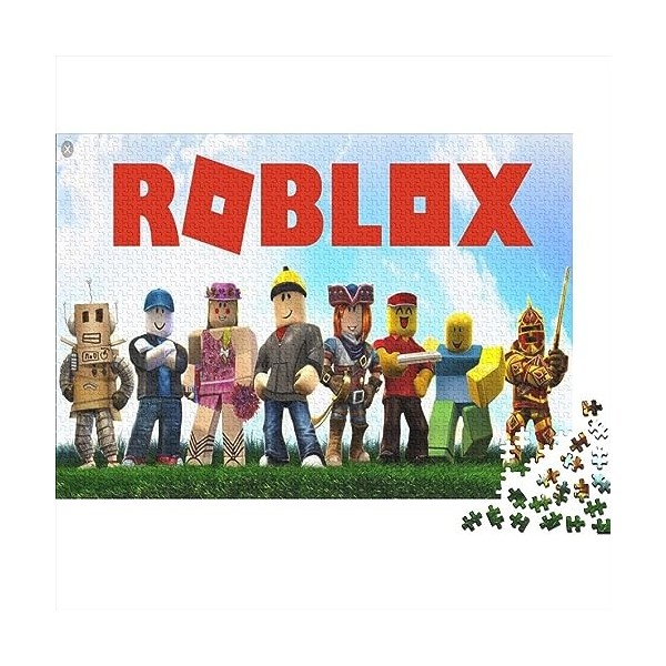 Puzzle 300 Pièces pour Adultes Roblox Puzzles Créatifs pour Adultes Adolescents 300 Pièces Impossible Jeux De Puzzle en Bois 