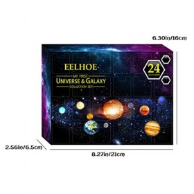 Boîte Aveugle Univers Planète 24 Jours Compte à Rebours de Noël Surprise Porte-clés Boîte Aveugle Planète Cosmique Boîte Cade