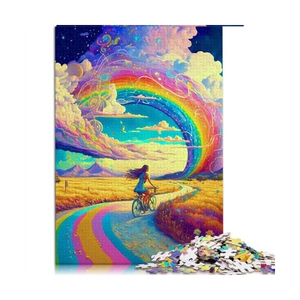 Puzzles pour Adultes Adolescents Esprit Arc-en-Ciel 1000 pièces Puzzles Adolescents Puzzles en cartonPuzzle éducatifFamilleTa