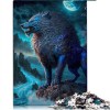 Puzzle pour Adultes et Enfants Loup Puzzle 1000 pièces pour Adultes et Enfants de 12 Ans et Plus Puzzles en Carton Jeux de Pu