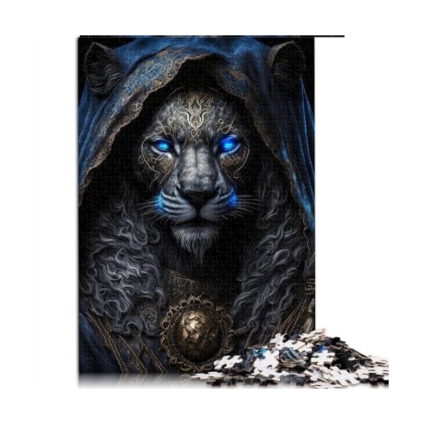 Puzzles pour Adultes Tigre Mutant de Lave Puzzles de 1000 pièces pour Adultes pour Adultes et Enfants Puzzles en cartonGrand 