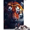 Puzzles pour Adultes Tigre Mutant de Lave Puzzles de 1000 pièces pour Adultes pour Adultes et Enfants Puzzles en cartonGrand 