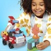 Mega Bloks La PatPatrouille : Le film, Camion de Pompier de Marcus, 32 blocs de construction et 2 figurines, jouet pour bébé