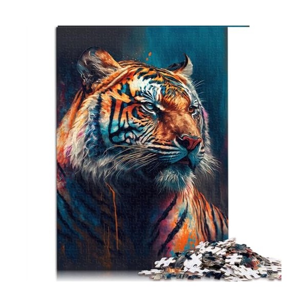 Puzzles pour Adultes Beau Paon Puzzle 1000 pièces Convient aux Enfants de 12 Ans et Plus Puzzles en Carton Décoration Murale 