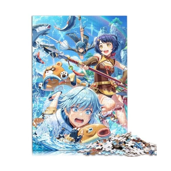 Puzzle pour Adultes Genshin Impact Chongyun Puzzles Amusants pour Adultes 1000 pièces pour Adultes et Enfants Puzzles en cart