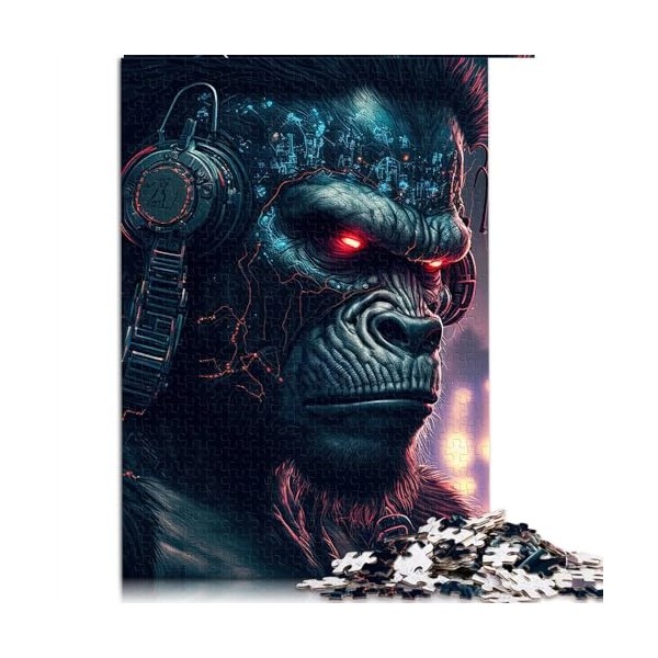 Puzzle Neon Man 1000 pièces pour Adultes et Enfants à partir de 12 Ans Puzzles en cartonJeux Jouets Cadeau Taille : 26 x 38 c