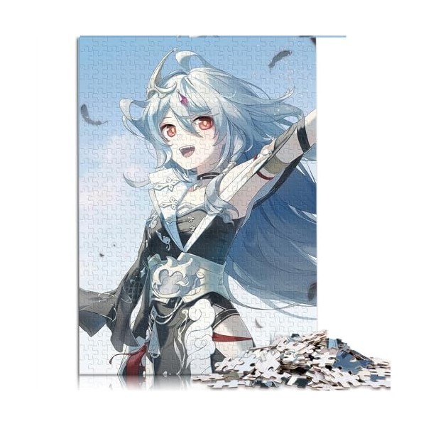 Puzzles pour Adultes Honkai Impact Bronya Zaychik Puzzles pour Adultes 1000 pièces pour Adultes et Enfants de 12 Ans et Plus 