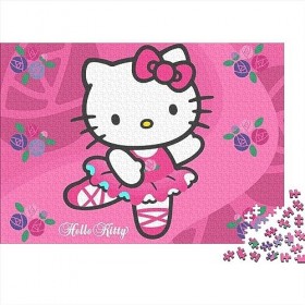 Puzzle 300 Pièces pour Adultes Hello Kitty Puzzles Créatifs pour Adultes Adolescents 300 Pièces Impossible Jeux De Puzzle en 