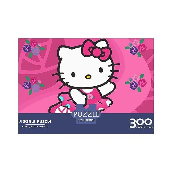 Puzzle 300 Pièces pour Adultes Hello Kitty Puzzles Créatifs pour Adultes Adolescents 300 Pièces Impossible Jeux De Puzzle en 