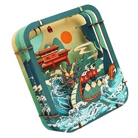 DIKACA Casse-tête en Papier 3D Jouets Éducatifs pour Enfants Puzzles Enfant Scie Sauteuse Jouets pour Bébés Jouets Miniforce 