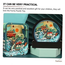 DIKACA Casse-tête en Papier 3D Jouets Éducatifs pour Enfants Puzzles Enfant Scie Sauteuse Jouets pour Bébés Jouets Miniforce 