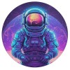 Neon Astronaut Rond Puzzle Adultes Amusant 68 Pièces Décoration De La Maison Soulagement du Stress Jeu Éducatif Jouet Jeu Int