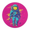 Neon Astronaut Rond Puzzle Adultes Amusant 68 Pièces Décoration De La Maison Soulagement du Stress Jeu Éducatif Jouet Jeu Int