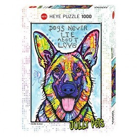 Heye- Puzzle Dogs Never Lie 1000 Pièces, 29732, Multicolore