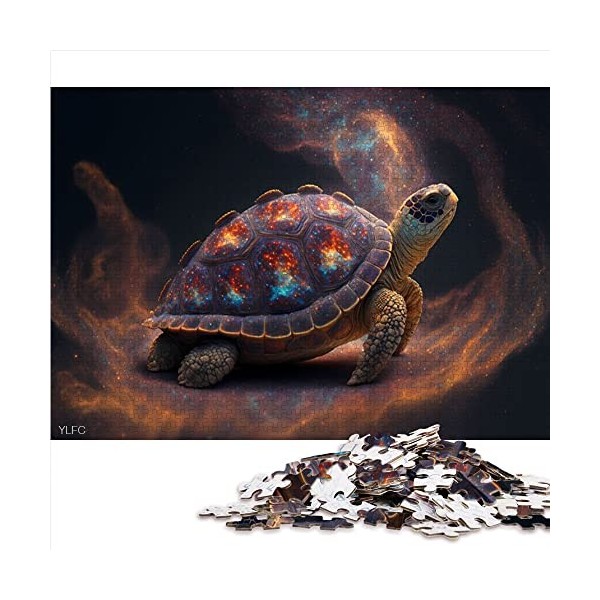 Puzzle 1000 pièces Tortue Puzzles pour Enfants Puzzles en Carton Meilleur Cadeau pour Adultes et Enfants （Taille 26x38cm）