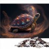 Puzzle 1000 pièces Tortue Puzzles pour Enfants Puzzles en Carton Meilleur Cadeau pour Adultes et Enfants （Taille 26x38cm）