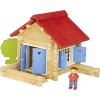 Jeujura - 8031- Jeux de Construction-la Maison en Bois - 70 Pieces