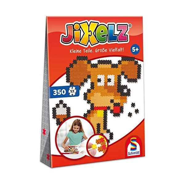 Schmidt Spiele 46111 Jixelz Chien, 350 pièces, Kits de Bricolage pour Enfants, Puzzle pour Enfants