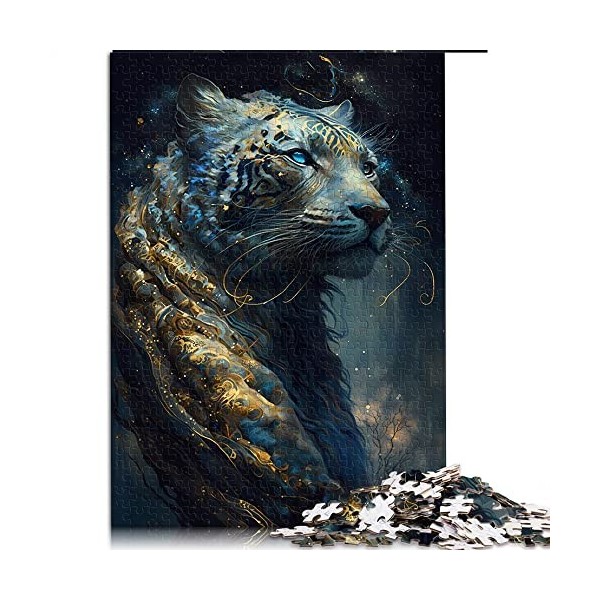 1000 Pièces Puzzles Tigre Puzzle pour Adultes Puzzles en Carton Jeu Éducatif pour Enfant Adulte Taille 26x38cm 