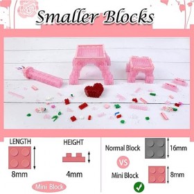 Seyaom Ensemble de Blocs de Construction Tour Eiffel avec lumière, Tour Romantique Paris Architecture Mondiale Mini Jouets de