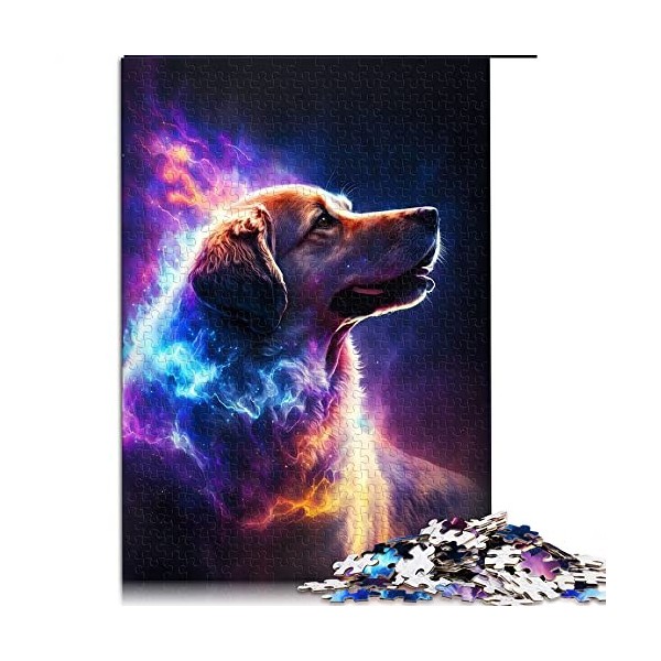 Puzzles pour Adultes 1000 Star Dog Jigsaw Puzzles pour Adultes Puzzles en Carton Jeu éducatif pour Enfant Adulte （Taille 26x3