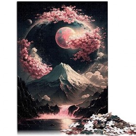 Puzzles pour Adultes 1000 pièces Paysage Japonais néon Puzzles en Carton Jeu Jouets pour Adultes 26x38 cm