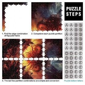 pour Adultes Puzzles Cthulhu Invasion Puzzles pour Adultes 1000 Pièces Adolescents et Enfants Puzzles en Carton Jouets Éducat
