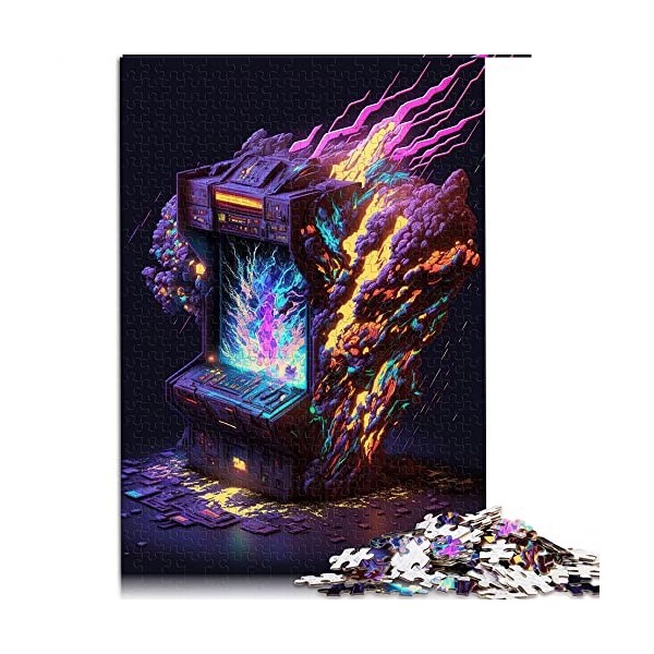 pour Adultes 1000 Pièces Puzzle Cadeaux Jeu Néon Puzzle pour Adultes Puzzles en Carton Puzzles pour Adultes Cadeaux Taille 2