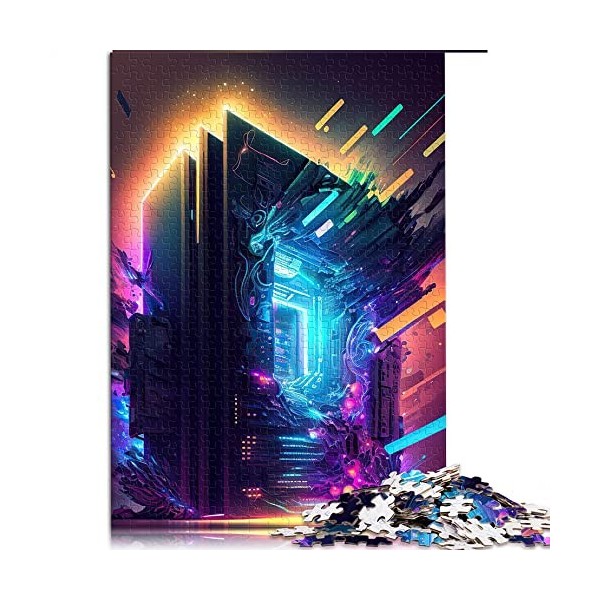 pour Adultes 1000 Pièces Puzzle Cadeaux Jeu Néon Puzzle pour Adultes Puzzles en Carton Puzzles pour Adultes Cadeaux Taille 2