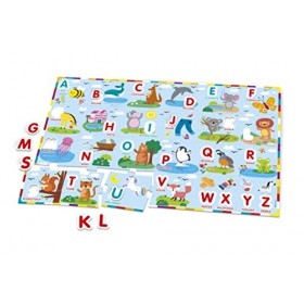 Clementoni Sapientino géant Jeu éducatif 3 Ans, Puzzle Alphabet Enfants, 24 pièces, Apprendre Les Lettres – Fabriqué en Itali