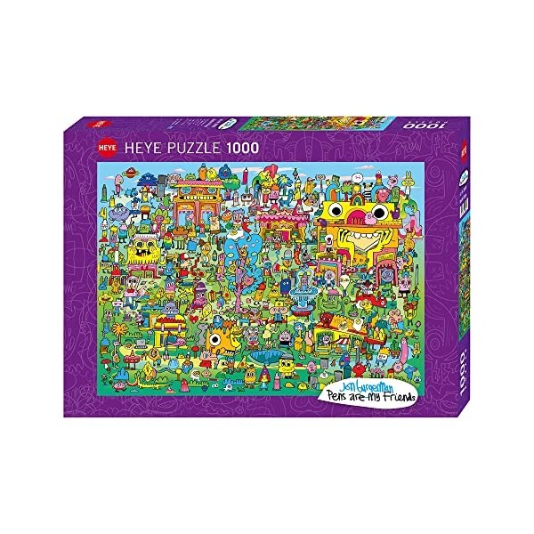 Heye Puzzle 1000 pièces - P. A. M. F. Doodle Village
