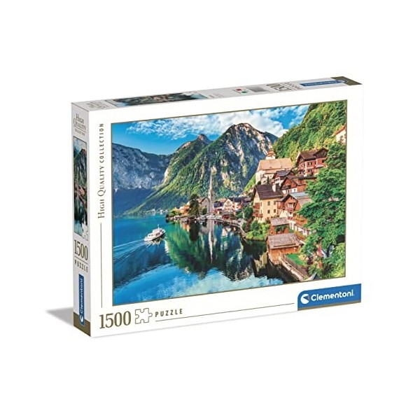 Clementoni 1500pzs Does Not Apply Collection Hallstatt 1500 pièces, Puzzle paysages, Divertissement Adulte-fabriqué en Italie