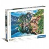 Clementoni 1500pzs Does Not Apply Collection Hallstatt 1500 pièces, Puzzle paysages, Divertissement Adulte-fabriqué en Italie