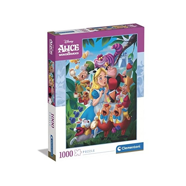 Clementoni Disney Alice Bespoke-1000 Pièces-Puzzle, Divertissement pour Adultes-Fabriqué en Italie, 39673