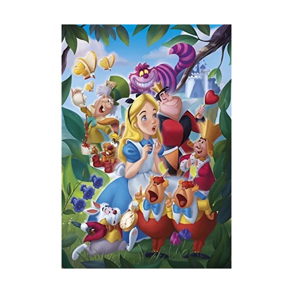 Clementoni Disney Alice Bespoke-1000 Pièces-Puzzle, Divertissement pour Adultes-Fabriqué en Italie, 39673