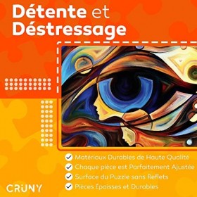CRUNY Puzzle 1000 Pièces Adultes - Puzzle Zen pour la Détente et Relaxation - Puzzle Adulte 1000 Pièces - Beau Puzzle à Impre