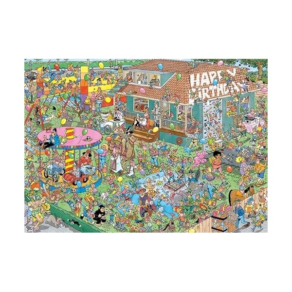 Jumbo Fête danniversaire pour enfants Jan van Haasteren de Jumbo Games, puzzle de 1000 pièces, 20035