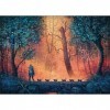 Heye- Puzzle Classique, Woodland March, Teal/Turquoise Vert