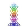 Veatree 160 PCS Blocs de Construction Magnétique 3D Jouet de Puzzle Jeux de Construction avec Bâtons Magnétique Colorés pour 