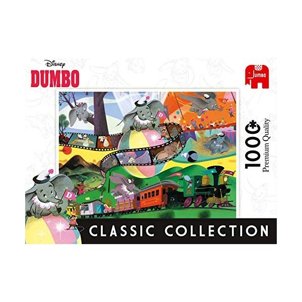 JUMBO- Classic Collection Dumbo 1000 pcs, 18824, Multicolore