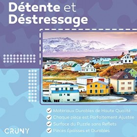 CRUNY Puzzle 1000 Pièces Adultes - Puzzle Zen pour la Détente et Relaxation - Puzzle Adulte 1000 Pièces - Beau Puzzle à Impre