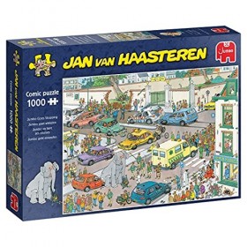 JUMBO Spiele-Jan Van Haasteren geht einkaufen-1000 Teile Jeu de Puzzle, 20028, Multicolore
