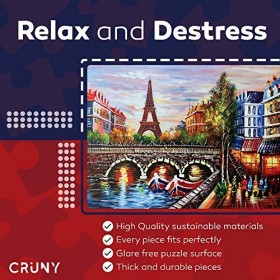 CRUNY Puzzle 1000 Pièces Adultes - Puzzle Zen pour la Détente et Relaxation - Puzzle Adulte 1000 Pièces - Beau Puzzle à Impre