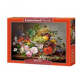 Castorland C-200658-2 Puzzle Still Life with Flowers and Fruit Basket 2000 pièces Multicolore