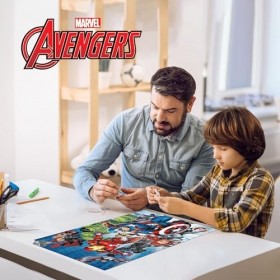 Superhéroes,Avengers-RD-RS263089 Does Not Apply Puzzle lenticulaire Marvel Avengers Personnages 200 pièces, 33032, Multicolor
