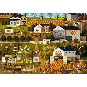 Buffalo Games - Charles Wysocki - Bread and Butter Farms - Puzzle de 300 grandes pièces