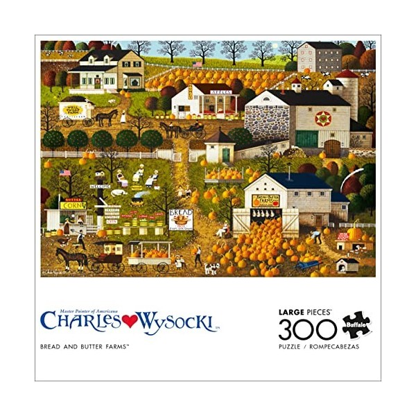 Buffalo Games - Charles Wysocki - Bread and Butter Farms - Puzzle de 300 grandes pièces