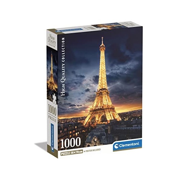 Clementoni Collection Tour Eiffel-1000 Pièces-Puzzle, Divertissement pour Adultes-Fabriqué en Italie, 39703